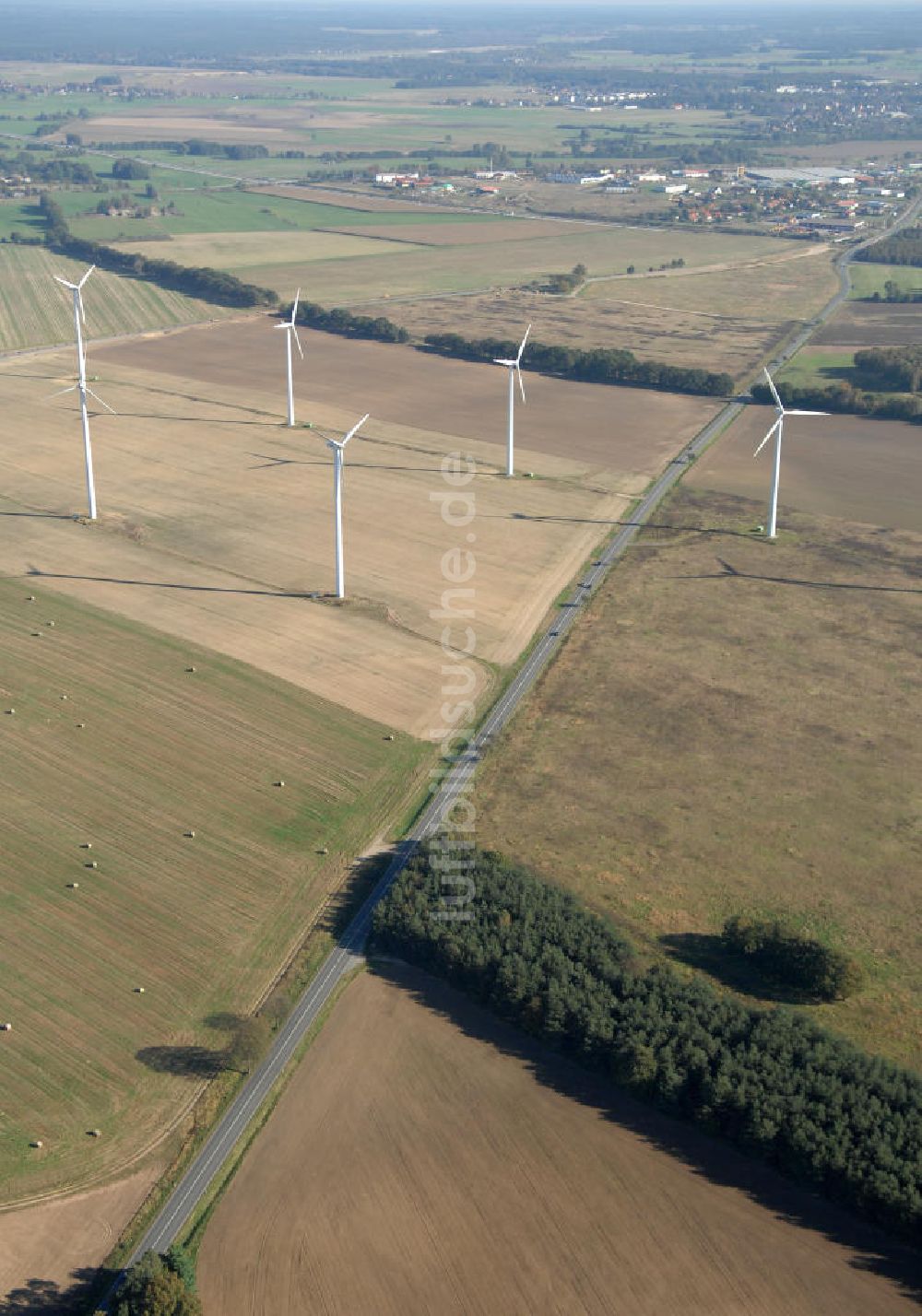 Luftbild Wittstock - Verlauf Bundesstrasse 189 von Wittenberge bis Wittstock