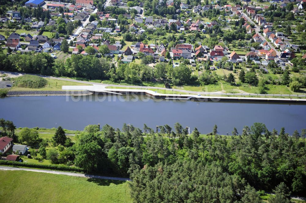 Luftbild Wusterwitz - Verlauf des Elbe-Havel-Kanal im Bereich Wusterwitz