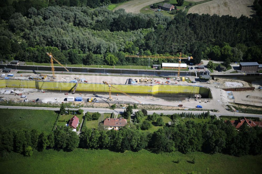 Luftaufnahme Wusterwitz - Verlauf des Elbe-Havel-Kanal im Bereich Wusterwitz