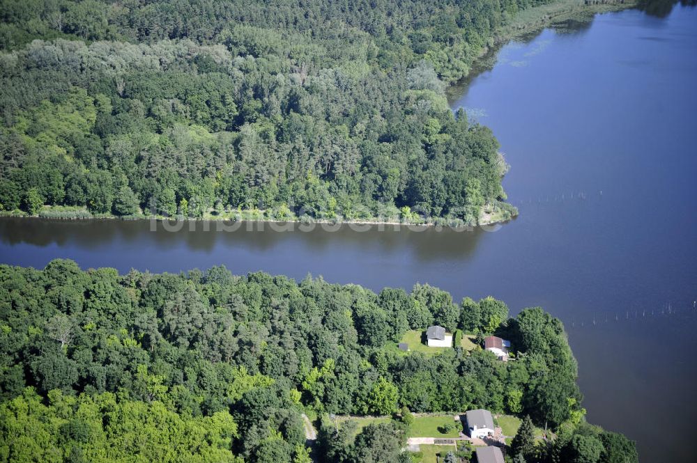 Luftbild Wusterwitz - Verlauf des Elbe-Havel-Kanal im Bereich Wusterwitz