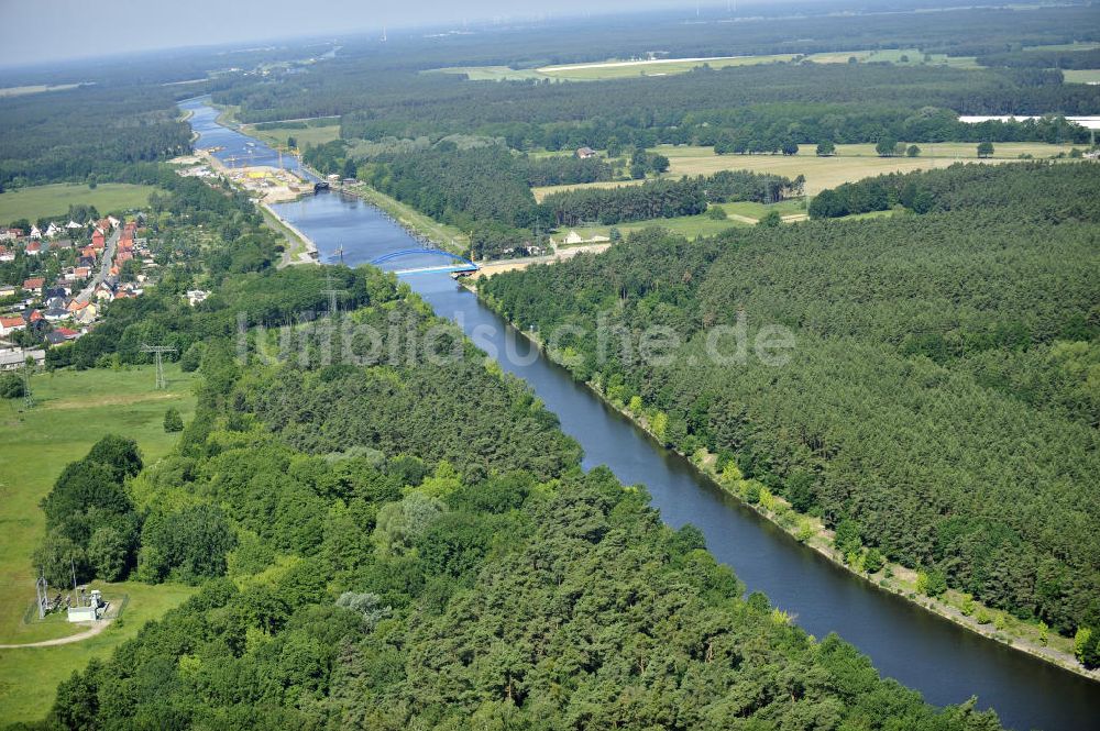 Luftbild Wusterwitz - Verlauf des Elbe-Havel-Kanal im Bereich Wusterwitz