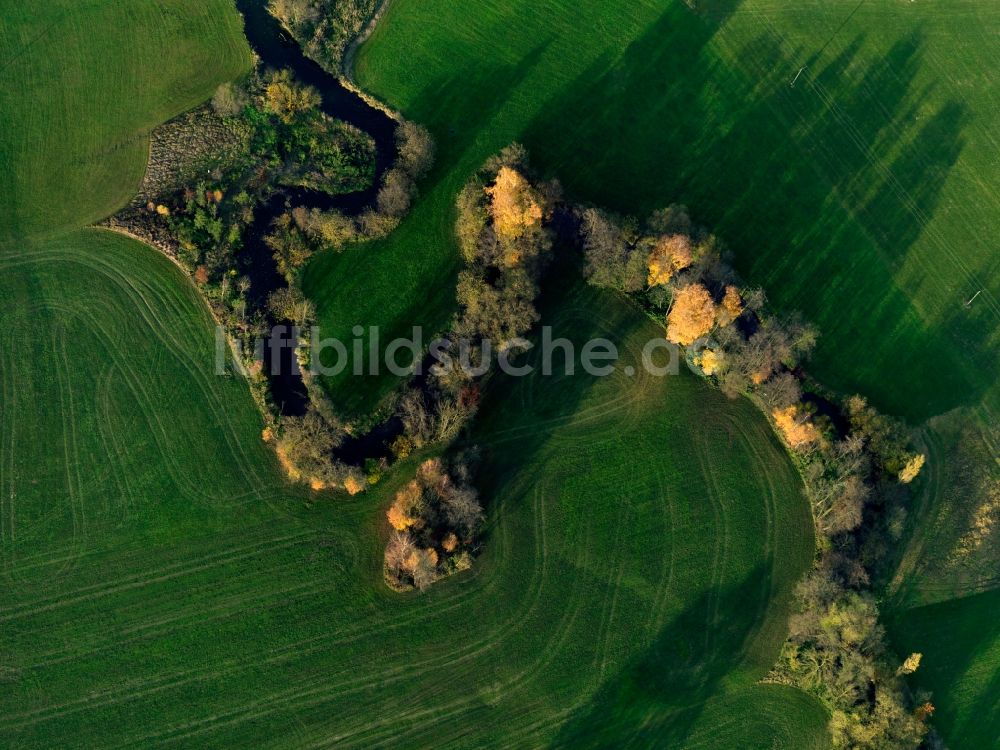 Luftbild Lengdorf - Verlauf des Flusses Isen in Lengdorf im Bundesland Bayern