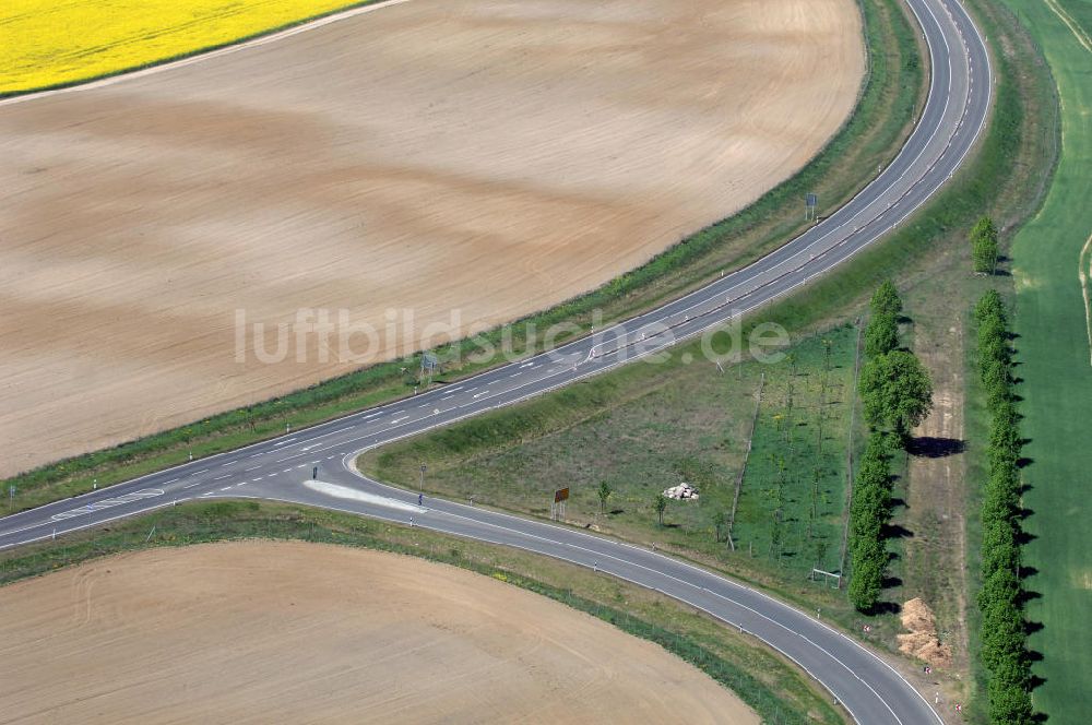 Luftaufnahme PASSOW - Verlauf der Ortsumfahrung der Bundesstrasse B 168 bei Passow