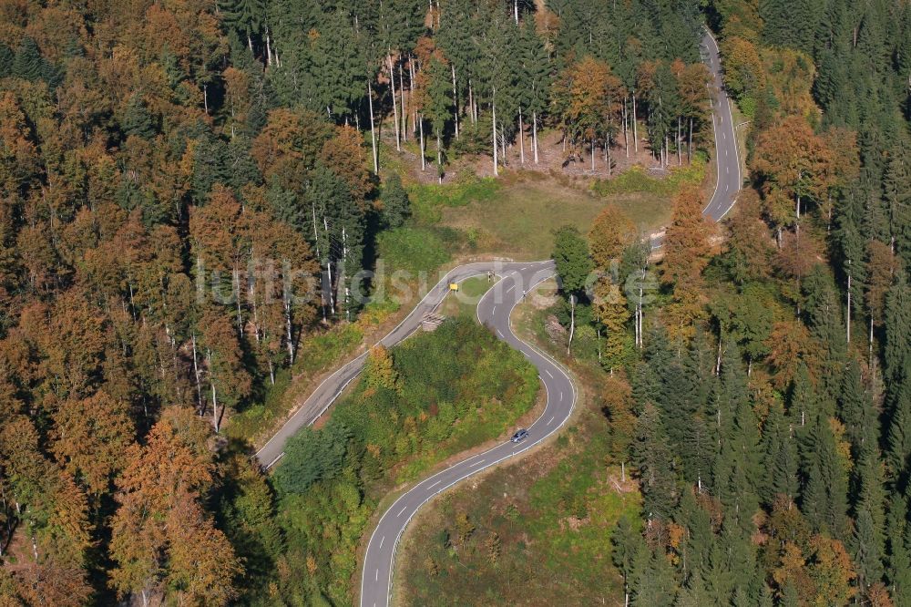 Luftbild Schopfheim - Verlauf der Straßenanbindung K6339 - K6352 in Schopfheim im Bundesland Baden-Württemberg