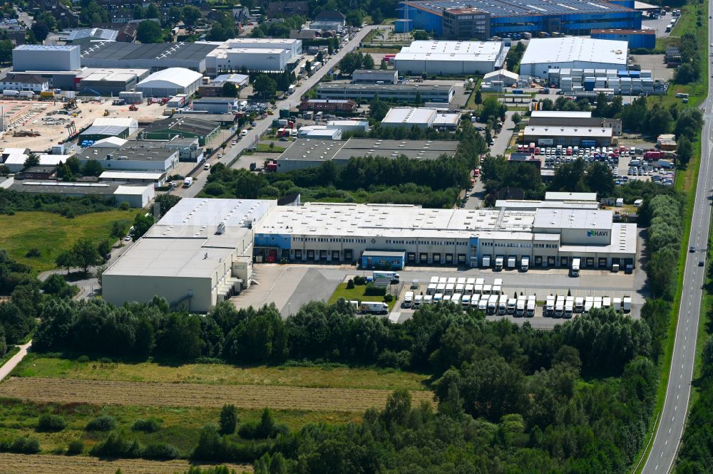 Neu Wulmstorf von oben - Verteilzentrum auf dem Gelände der HAVI Logistic in Neu Wulmstorf im Bundesland Niedersachsen, Deutschland