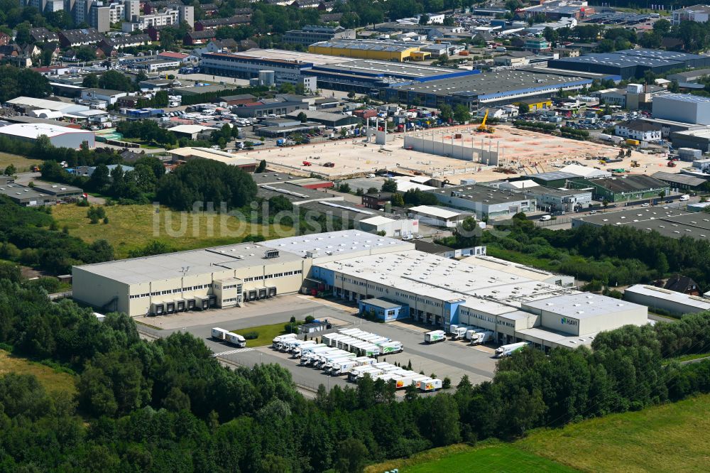 Neu Wulmstorf aus der Vogelperspektive: Verteilzentrum auf dem Gelände der HAVI Logistic in Neu Wulmstorf im Bundesland Niedersachsen, Deutschland