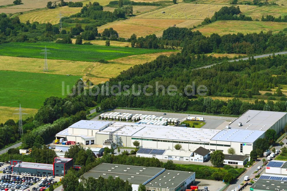 Luftaufnahme Neu Wulmstorf - Verteilzentrum auf dem Gelände der HAVI Logistic in Neu Wulmstorf im Bundesland Niedersachsen, Deutschland