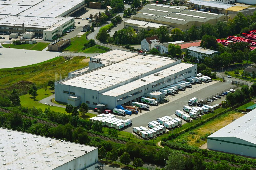 Bingen am Rhein von oben - Verteilzentrum auf dem Gelände der HAVI Logistics in Bingen am Rhein im Bundesland Rheinland-Pfalz, Deutschland