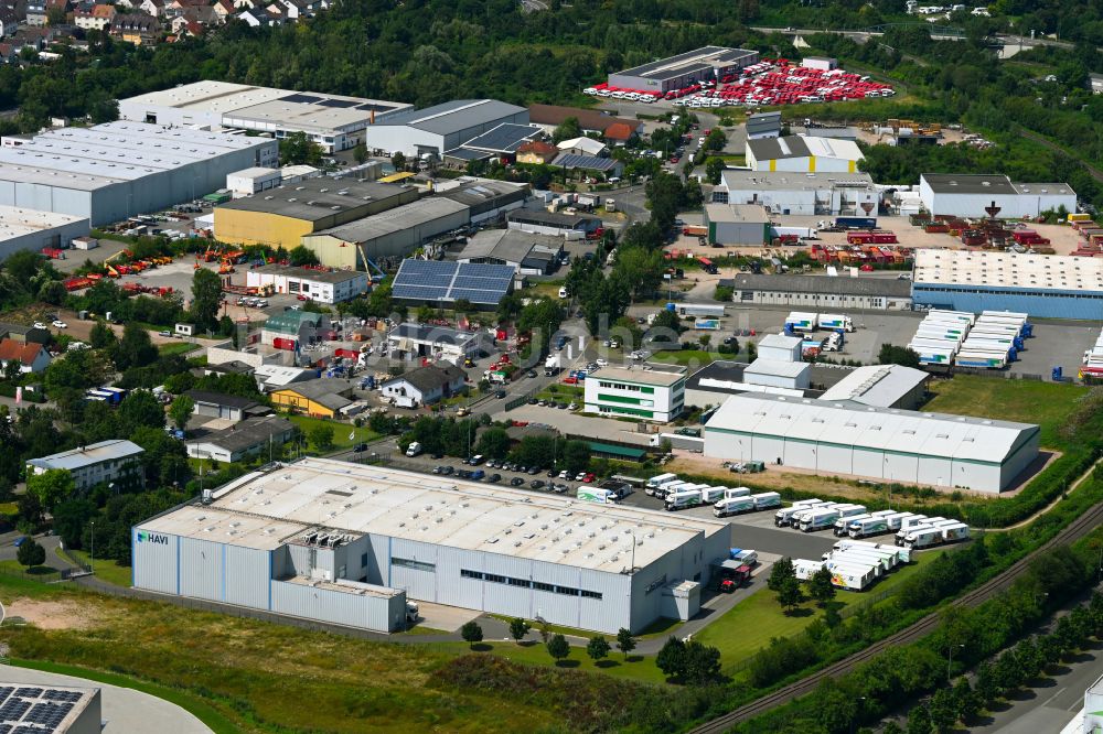 Luftbild Bingen am Rhein - Verteilzentrum auf dem Gelände der HAVI Logistics in Bingen am Rhein im Bundesland Rheinland-Pfalz, Deutschland