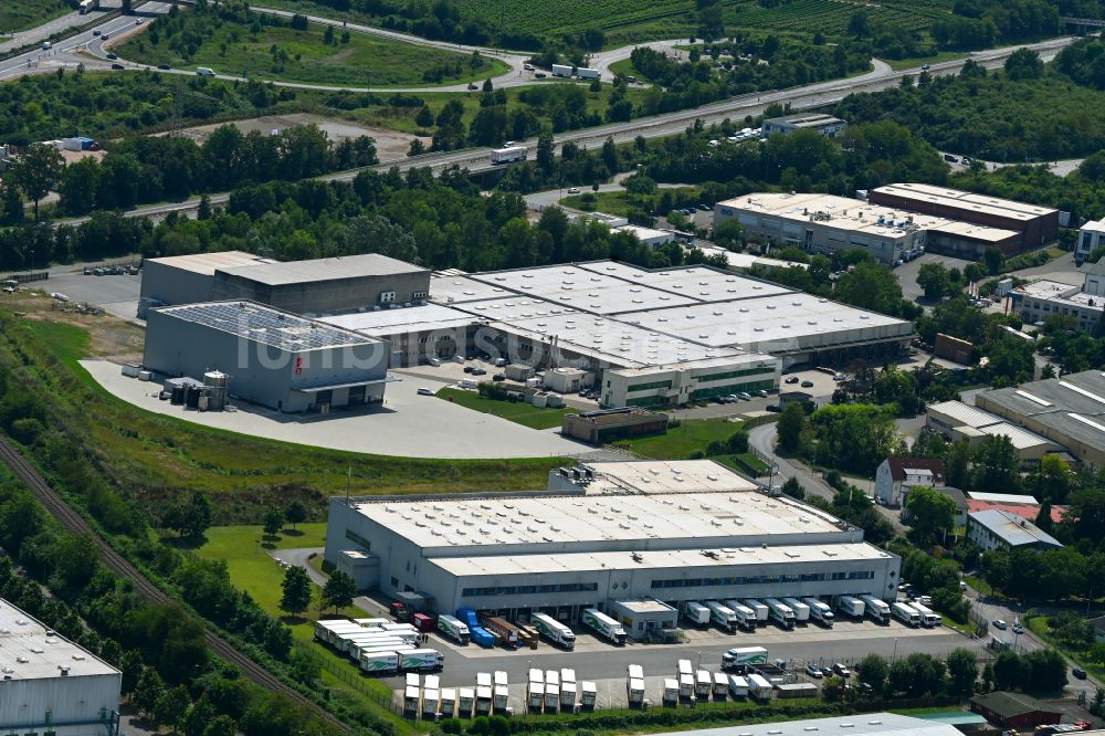 Bingen am Rhein aus der Vogelperspektive: Verteilzentrum auf dem Gelände der HAVI Logistics in Bingen am Rhein im Bundesland Rheinland-Pfalz, Deutschland