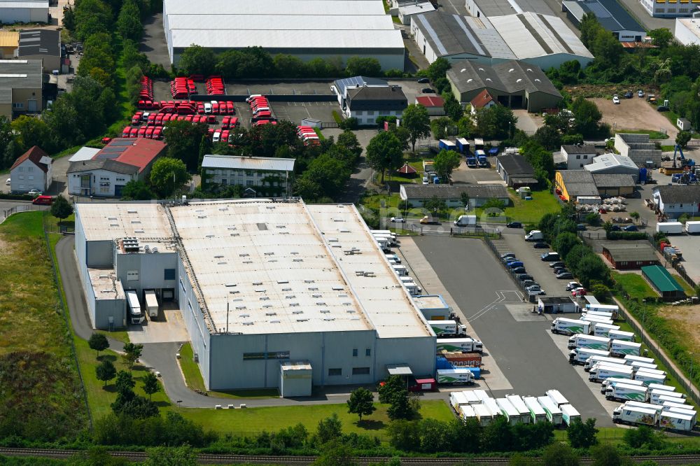 Bingen am Rhein aus der Vogelperspektive: Verteilzentrum auf dem Gelände der HAVI Logistics in Bingen am Rhein im Bundesland Rheinland-Pfalz, Deutschland