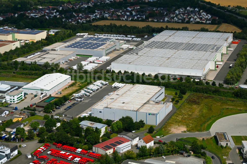 Luftaufnahme Bingen am Rhein - Verteilzentrum auf dem Gelände der HAVI Logistics in Bingen am Rhein im Bundesland Rheinland-Pfalz, Deutschland