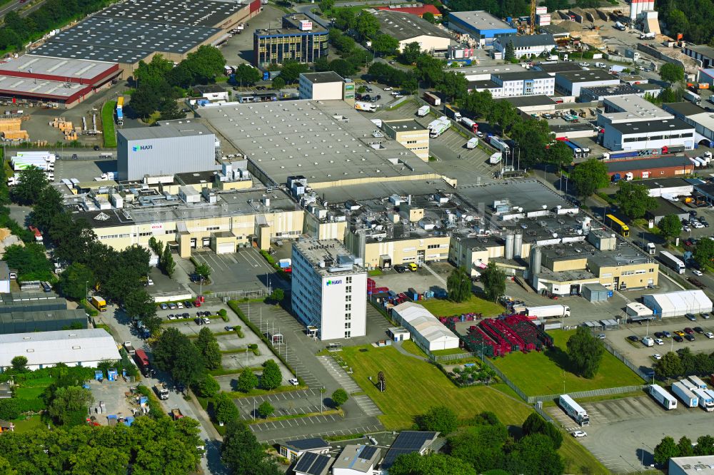 Luftbild Duisburg - Verteilzentrum auf dem Gelände der HAVI Logistics in Duisburg im Bundesland Nordrhein-Westfalen, Deutschland