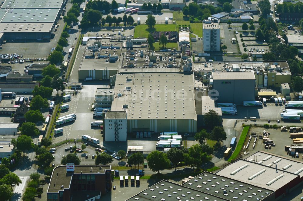 Luftbild Duisburg - Verteilzentrum auf dem Gelände der HAVI Logistics in Duisburg im Bundesland Nordrhein-Westfalen, Deutschland