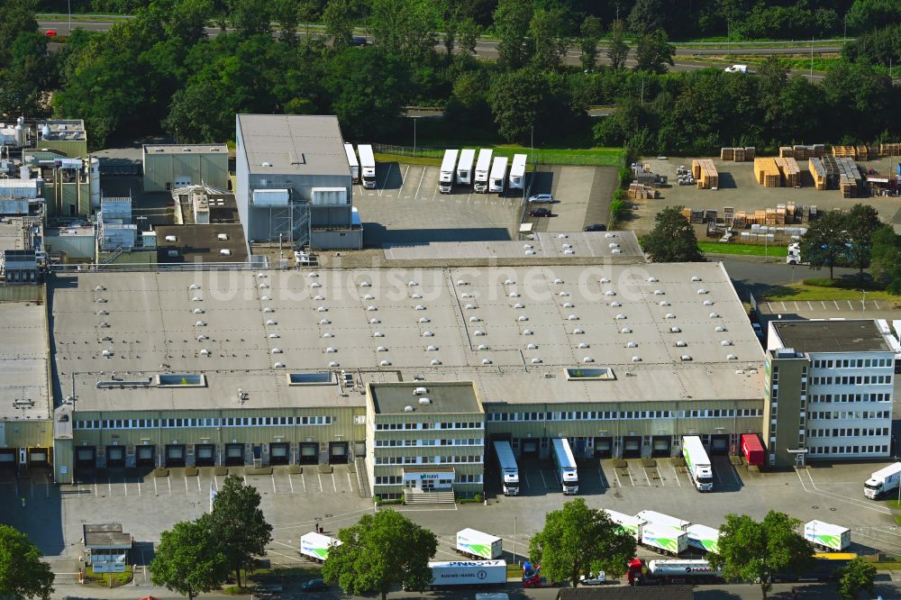 Luftaufnahme Duisburg - Verteilzentrum auf dem Gelände der HAVI Logistics in Duisburg im Bundesland Nordrhein-Westfalen, Deutschland