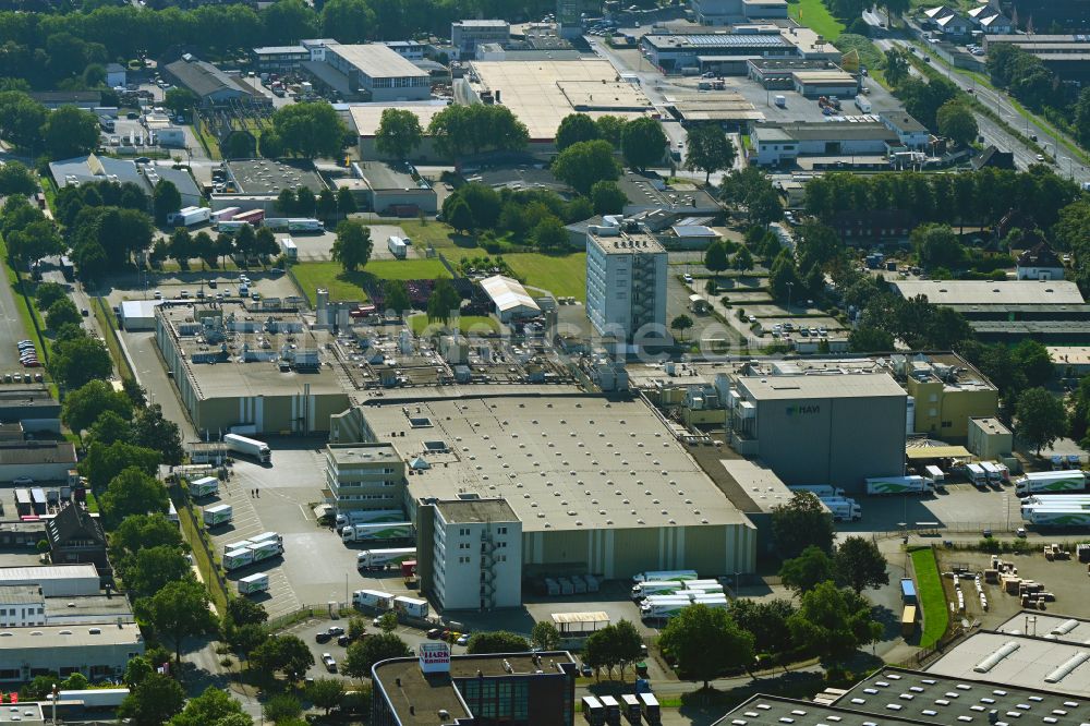 Luftaufnahme Duisburg - Verteilzentrum auf dem Gelände der HAVI Logistics in Duisburg im Bundesland Nordrhein-Westfalen, Deutschland