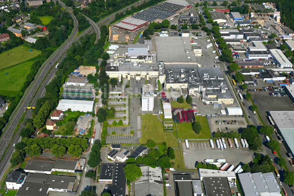 Luftaufnahme Duisburg - Verteilzentrum auf dem Gelände der HAVI Logistics in Duisburg im Bundesland Nordrhein-Westfalen, Deutschland