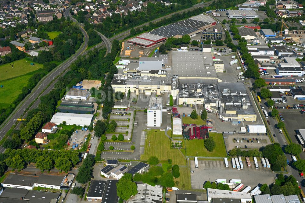 Luftaufnahme Duisburg - Verteilzentrum auf dem Gelände der HAVI Logistics in Duisburg im Bundesland Nordrhein-Westfalen, Deutschland