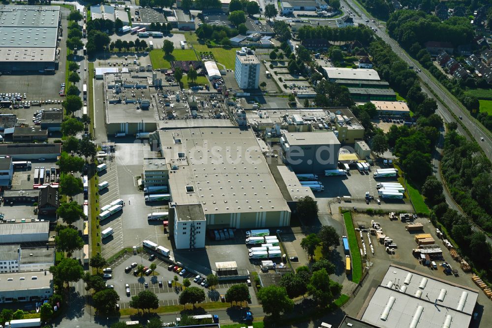 Luftaufnahme Duisburg - Verteilzentrum auf dem Gelände der HAVI Logistics in Duisburg im Bundesland Nordrhein-Westfalen, Deutschland