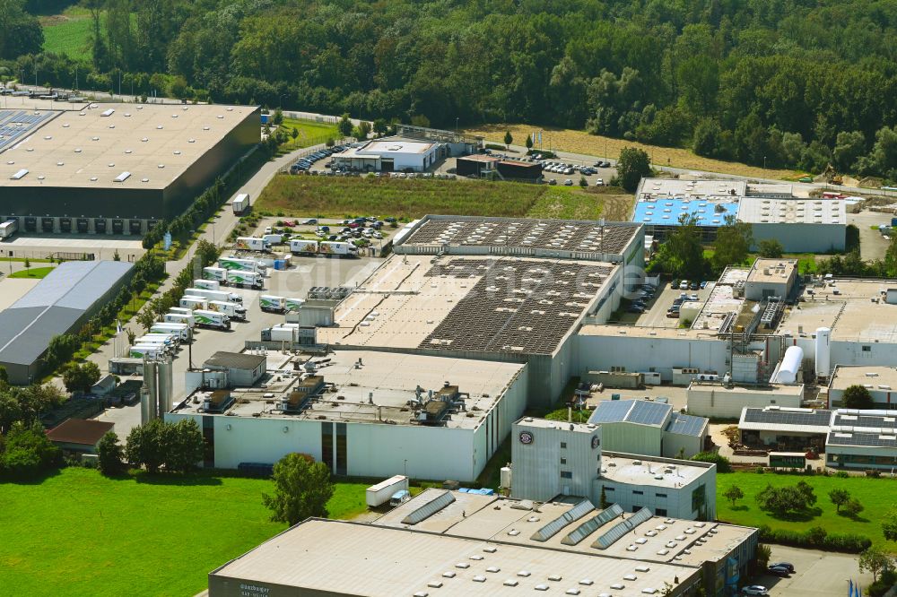 Luftaufnahme Günzburg - Verteilzentrum auf dem Gelände der HAVI Logistics in Günzburg im Bundesland Bayern, Deutschland