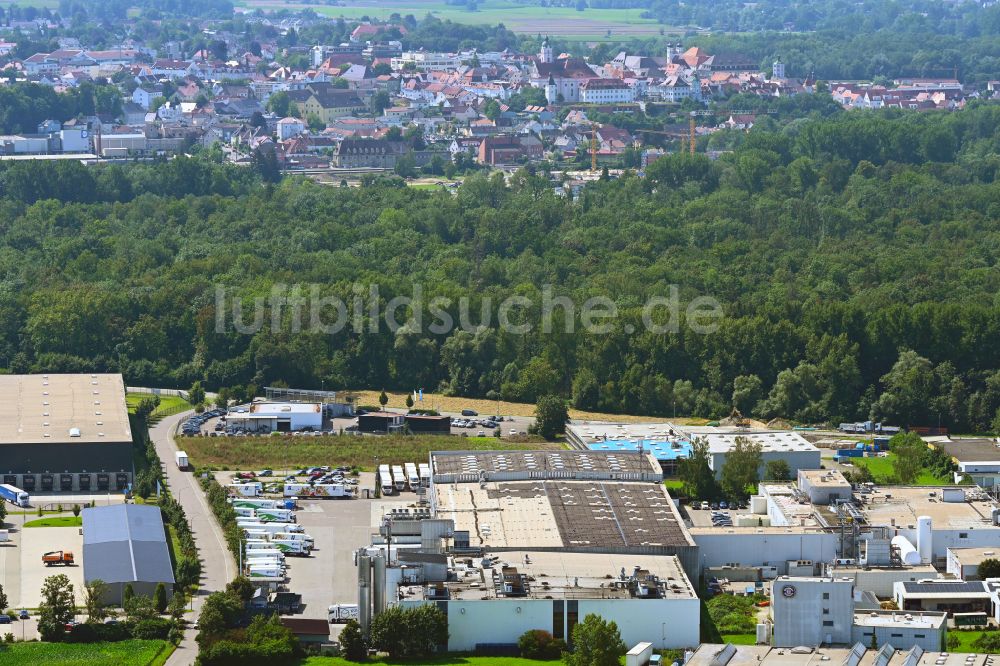 Günzburg von oben - Verteilzentrum auf dem Gelände der HAVI Logistics in Günzburg im Bundesland Bayern, Deutschland