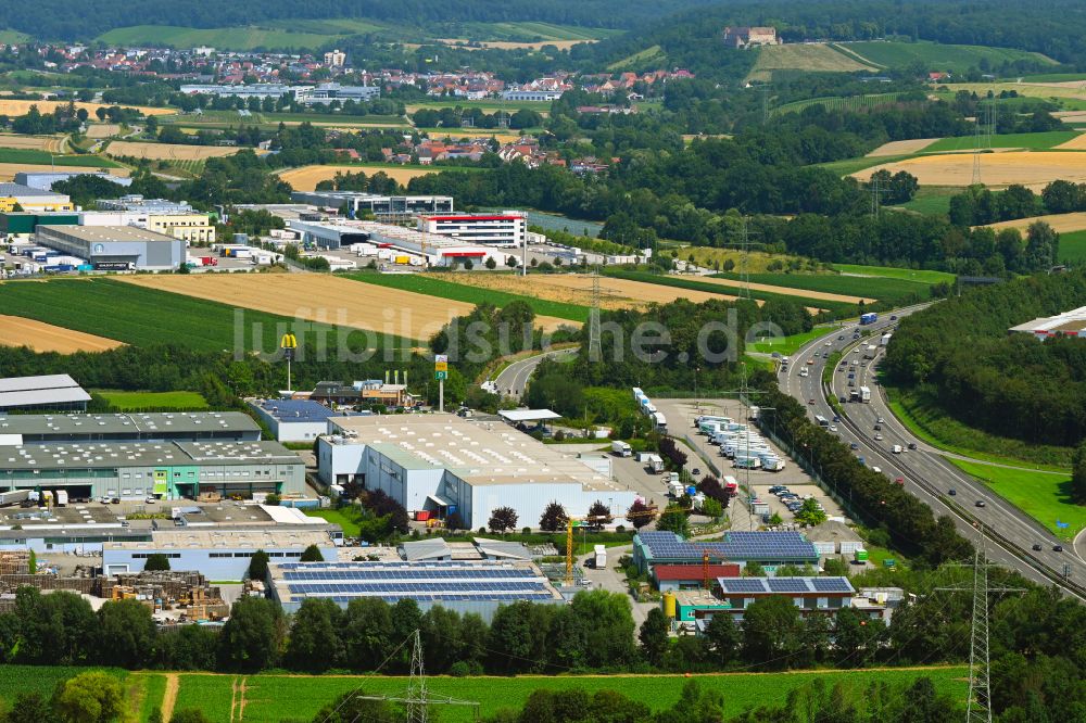 Luftbild Ilsfeld - Verteilzentrum auf dem Gelände der HAVI Logistics in Ilsfeld im Bundesland Baden-Württemberg, Deutschland