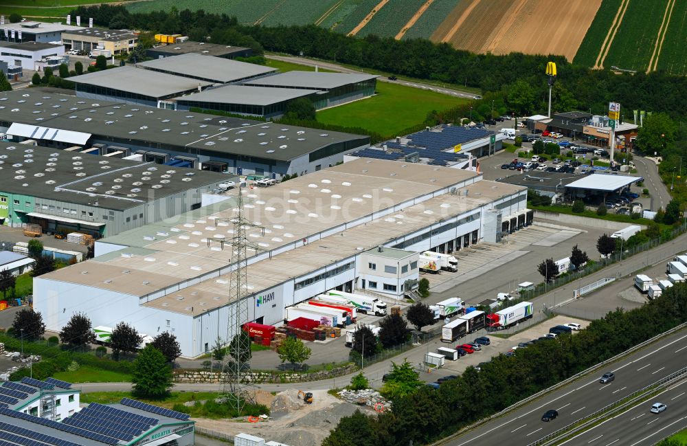 Ilsfeld von oben - Verteilzentrum auf dem Gelände der HAVI Logistics in Ilsfeld im Bundesland Baden-Württemberg, Deutschland