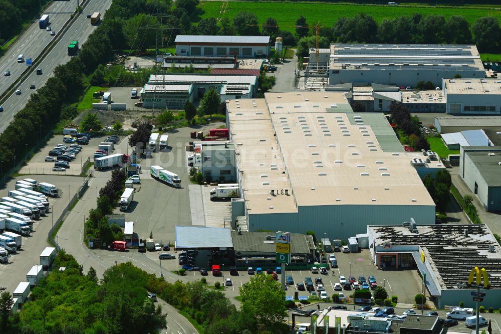 Luftaufnahme Ilsfeld - Verteilzentrum auf dem Gelände der HAVI Logistics in Ilsfeld im Bundesland Baden-Württemberg, Deutschland