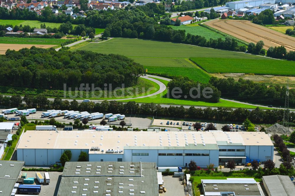 Ilsfeld aus der Vogelperspektive: Verteilzentrum auf dem Gelände der HAVI Logistics in Ilsfeld im Bundesland Baden-Württemberg, Deutschland