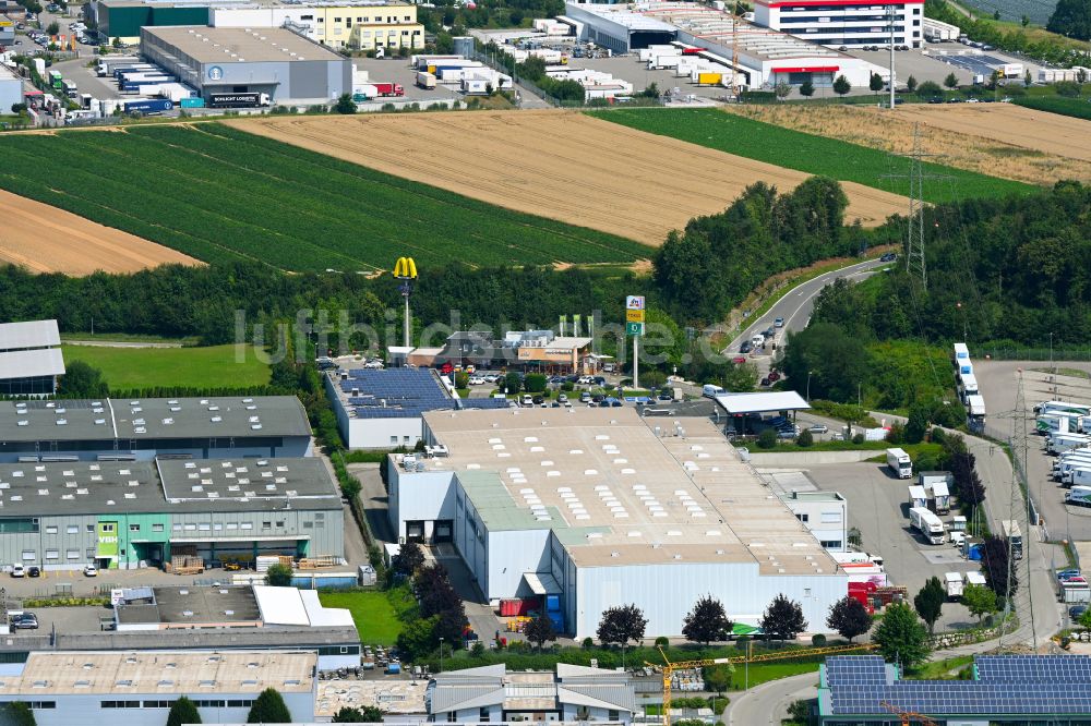 Ilsfeld von oben - Verteilzentrum auf dem Gelände der HAVI Logistics in Ilsfeld im Bundesland Baden-Württemberg, Deutschland