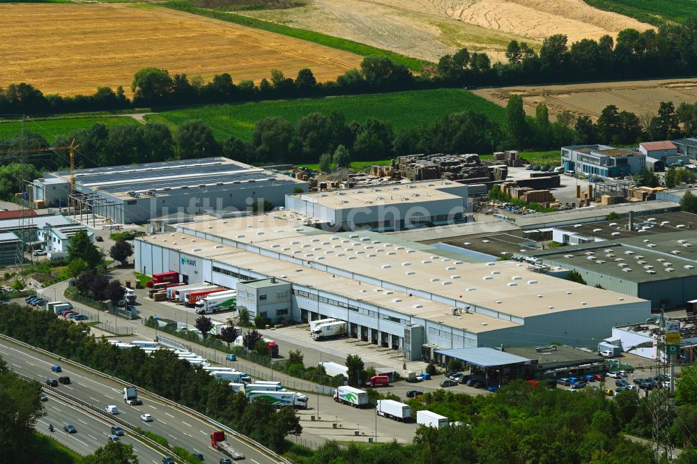 Ilsfeld aus der Vogelperspektive: Verteilzentrum auf dem Gelände der HAVI Logistics in Ilsfeld im Bundesland Baden-Württemberg, Deutschland