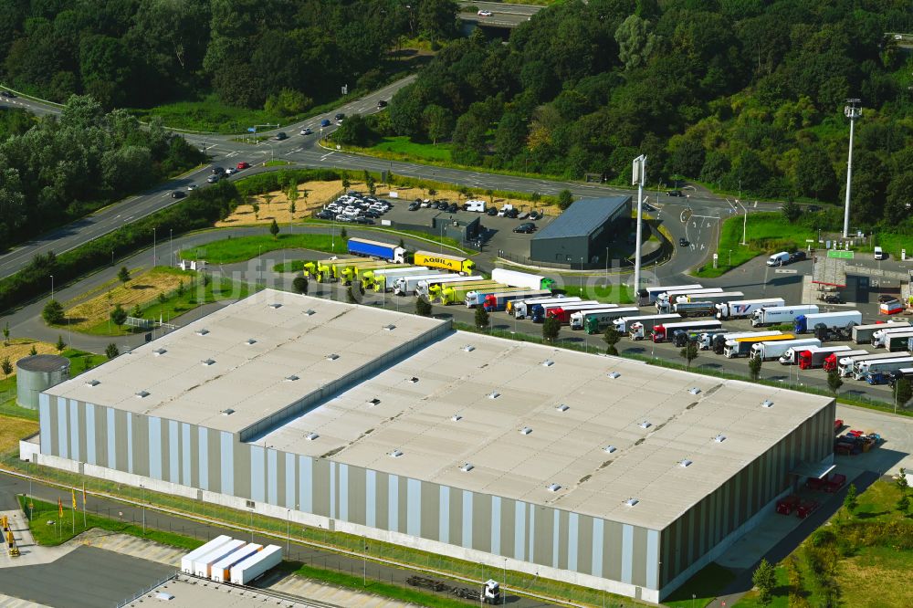 Luftbild Rheinberg - Verteilzentrum auf dem Gelände der HAVI Logistics in Rheinberg im Bundesland Nordrhein-Westfalen, Deutschland