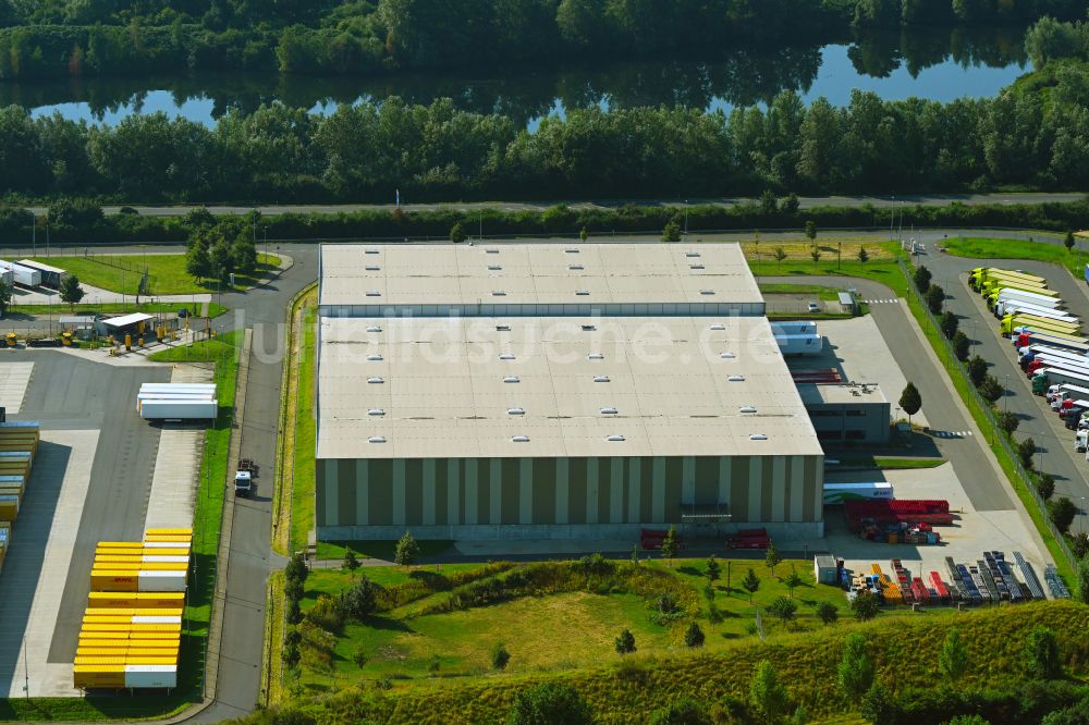 Luftaufnahme Rheinberg - Verteilzentrum auf dem Gelände der HAVI Logistics in Rheinberg im Bundesland Nordrhein-Westfalen, Deutschland