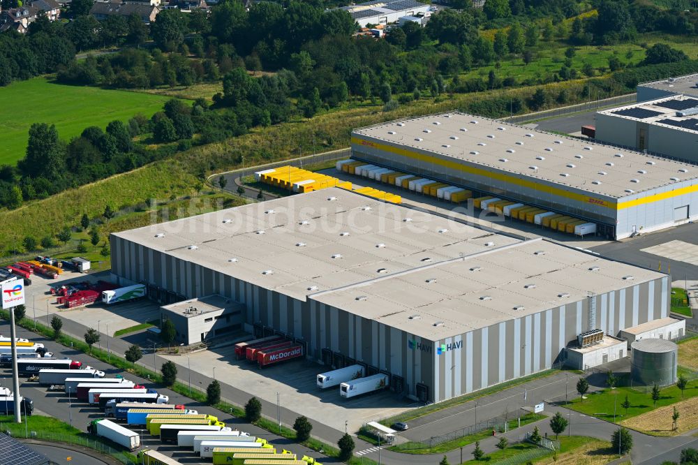 Luftbild Rheinberg - Verteilzentrum auf dem Gelände der HAVI Logistics in Rheinberg im Bundesland Nordrhein-Westfalen, Deutschland