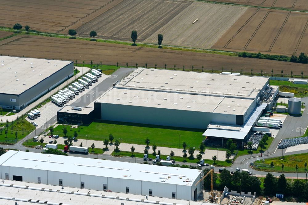 Wunstorf von oben - Verteilzentrum auf dem Gelände der HAVI Logistics in Wunstorf im Bundesland Niedersachsen, Deutschland