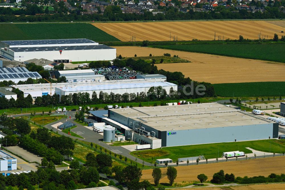 Wunstorf aus der Vogelperspektive: Verteilzentrum auf dem Gelände der HAVI Logistics in Wunstorf im Bundesland Niedersachsen, Deutschland