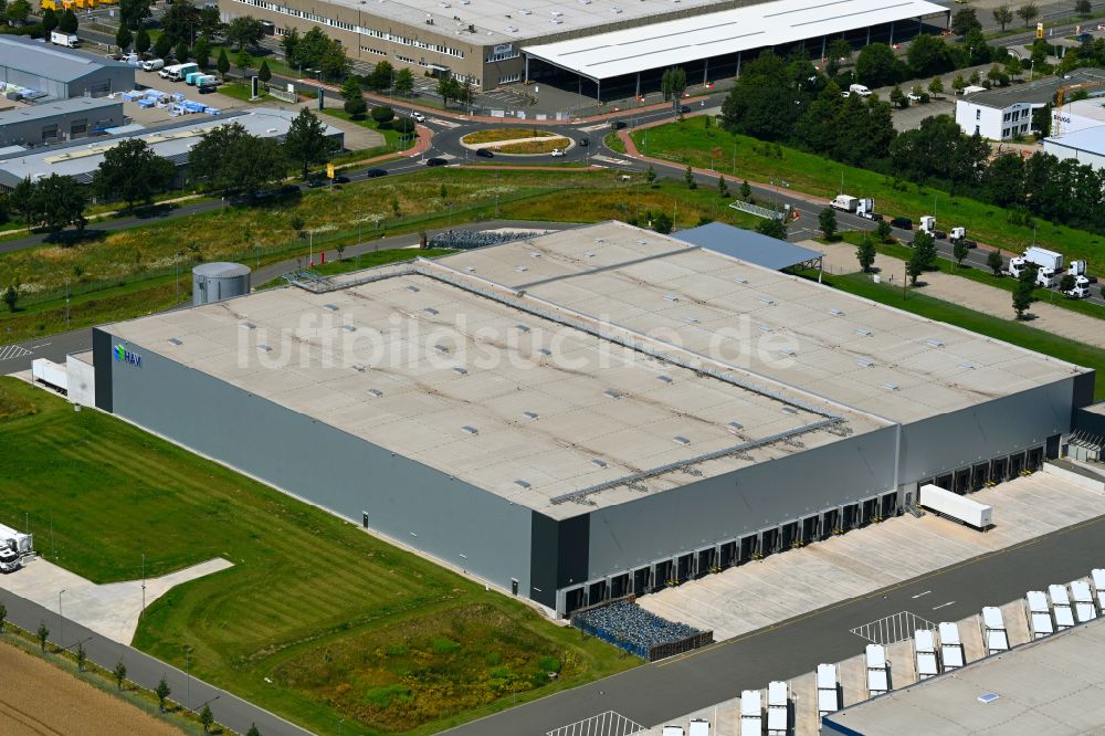 Wunstorf von oben - Verteilzentrum auf dem Gelände der HAVI Logistics in Wunstorf im Bundesland Niedersachsen, Deutschland