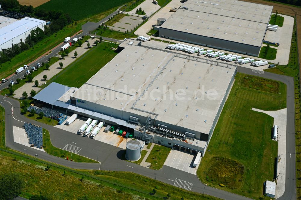 Luftaufnahme Wunstorf - Verteilzentrum auf dem Gelände der HAVI Logistics in Wunstorf im Bundesland Niedersachsen, Deutschland