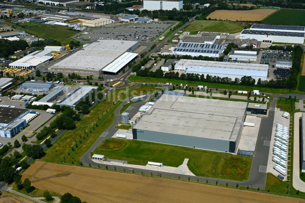 Wunstorf von oben - Verteilzentrum auf dem Gelände der HAVI Logistics in Wunstorf im Bundesland Niedersachsen, Deutschland