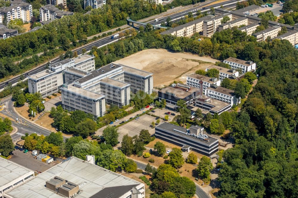 Essen von oben - Verwaltungsgebäude des Finanzdienstleistungs- Unternehmens ENDIR 1 Abwicklungsgesellschaft mbH in Essen im Bundesland Nordrhein-Westfalen, Deutschland