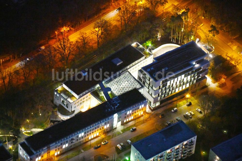 Potsdam von oben - Verwaltungsgebäude des Finanzdienstleistungs- Unternehmens Mittelbrandenburgische Sparkasse in Potsdam an der Saarmunder Straße in Potsdam im Bundesland Brandenburg, Deutschland