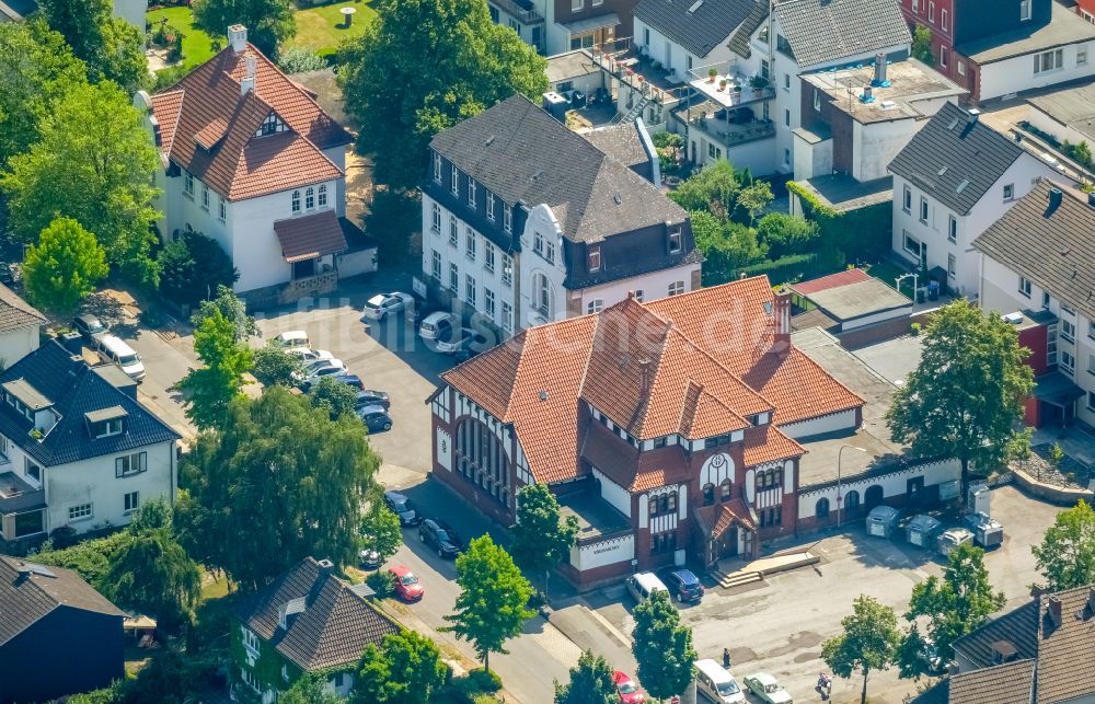 Wetter (Ruhr) aus der Vogelperspektive: Verwaltungsgebäude Jobcenter in Wetter (Ruhr) im Bundesland Nordrhein-Westfalen, Deutschland