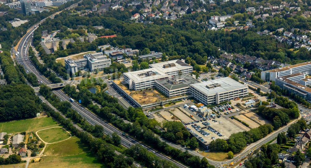 Luftbild Essen - Verwaltungsgebäude der Karstadt Warenhaus GmbH in Essen im Bundesland Nordrhein-Westfalen, Deutschland