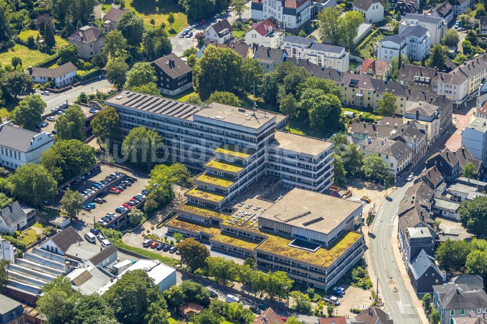 Luftbild Schwelm - Verwaltungsgebäude Kreishaus in Schwelm im Bundesland Nordrhein-Westfalen, Deutschland