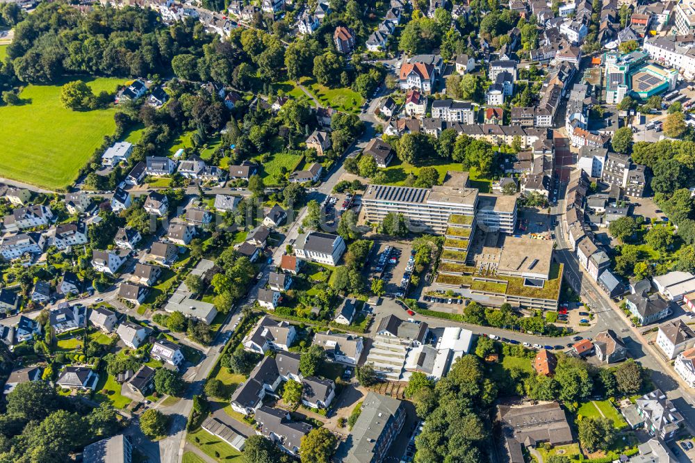 Luftaufnahme Schwelm - Verwaltungsgebäude Kreishaus in Schwelm im Bundesland Nordrhein-Westfalen, Deutschland