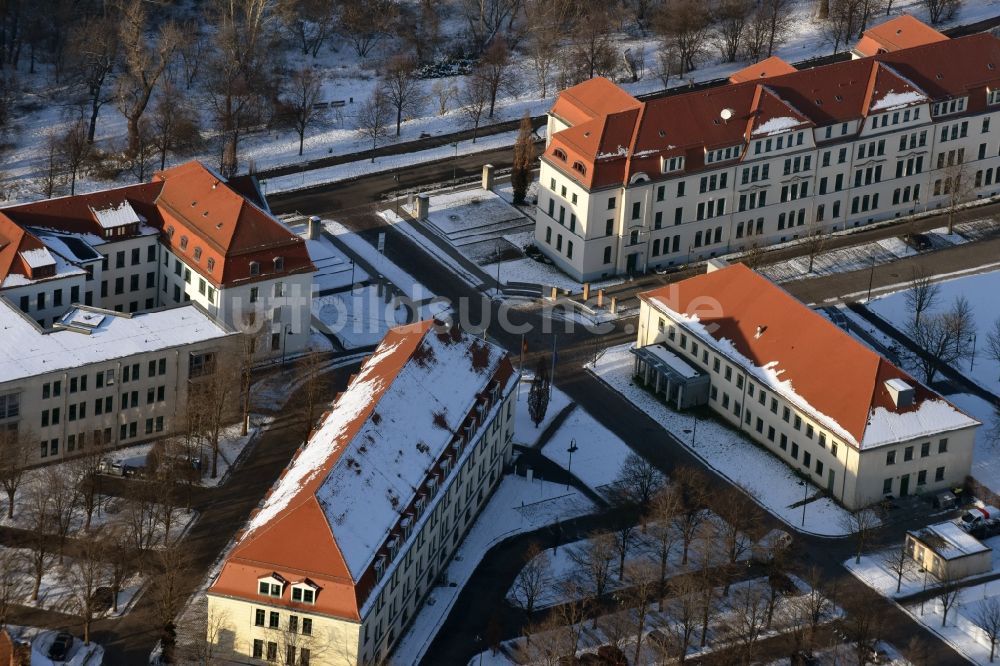 Magdeburg aus der Vogelperspektive: Verwaltungsgebäude der staatlichen Behörde Kultusministerium des Landes Sachsen-Anhalt in Magdeburg im Bundesland Sachsen-Anhalt