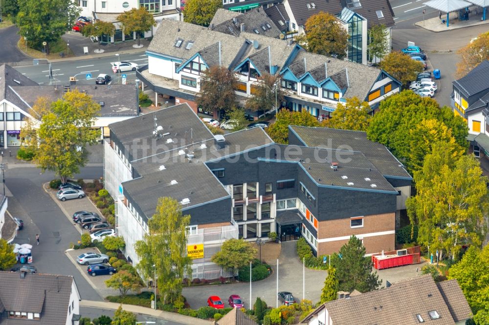 Luftbild Wilnsdorf - Verwaltungsgebäude der Stadtverwaltung der Gemeinde Wilnsdorf in Wilnsdorf im Bundesland Nordrhein-Westfalen, Deutschland