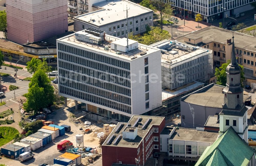 Hamm von oben - Verwaltungsgebäude Stadtwerkehaus in Hamm im Bundesland Nordrhein-Westfalen