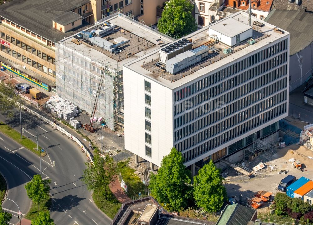 Hamm von oben - Verwaltungsgebäude Stadtwerkehaus in Hamm im Bundesland Nordrhein-Westfalen