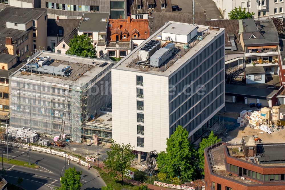 Hamm von oben - Verwaltungsgebäude Stadtwerkehaus in Hamm im Bundesland Nordrhein-Westfalen